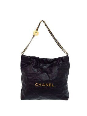Chanel 22 Small Calfskin Black Shoulder Bag
